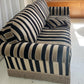 Vintage Stripe Velvet Sofa