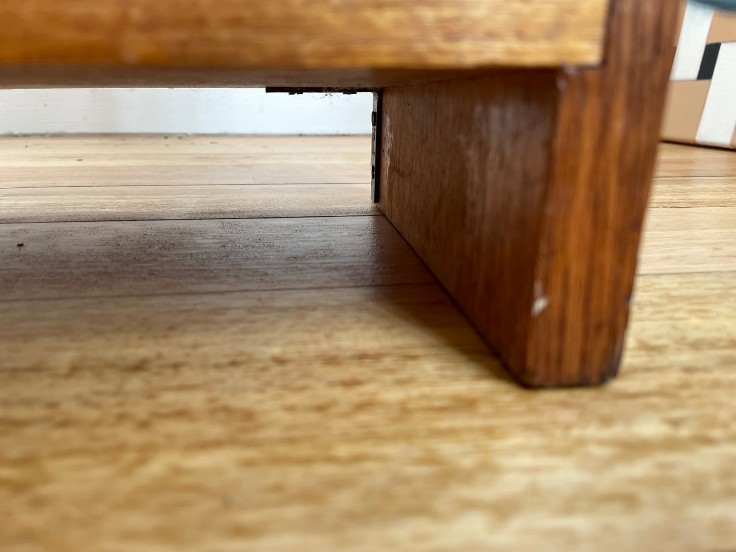 Vintage timber book shelf