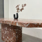 Rosso Bilbao Marble Dining Table