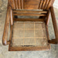 Vintage Burmese Teak and Rattan Easy Chair - Two Available
