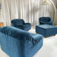 Zotta Vintage Corduroy Modular Chairs - Four Available