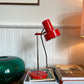 Mid Century red enamel desk lamp