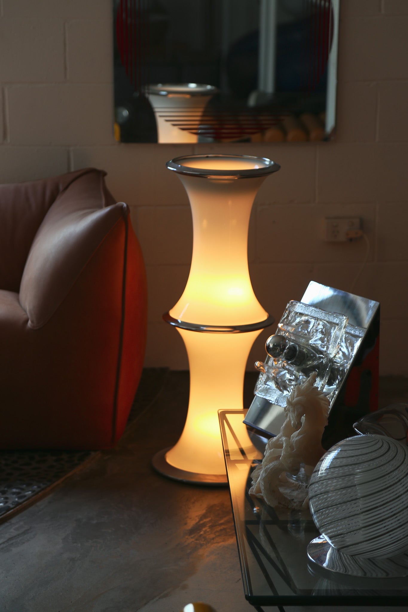 1970s Italian Murano Enrico Tronconi Floor Lamp