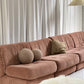 Vintage Dusty Pink Chenille Modular Sofa