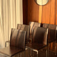 Authentic Calligaris Leather Dining Chairs — Made in Italy (Set of 5)