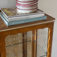 Vintage 1950s Burl & Glass Cabinet