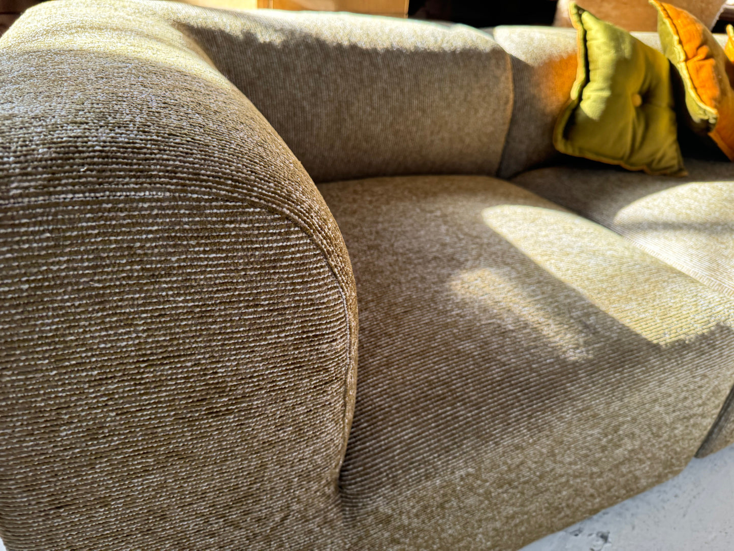 Bespoke Vintage Olive Modular Sofa Set