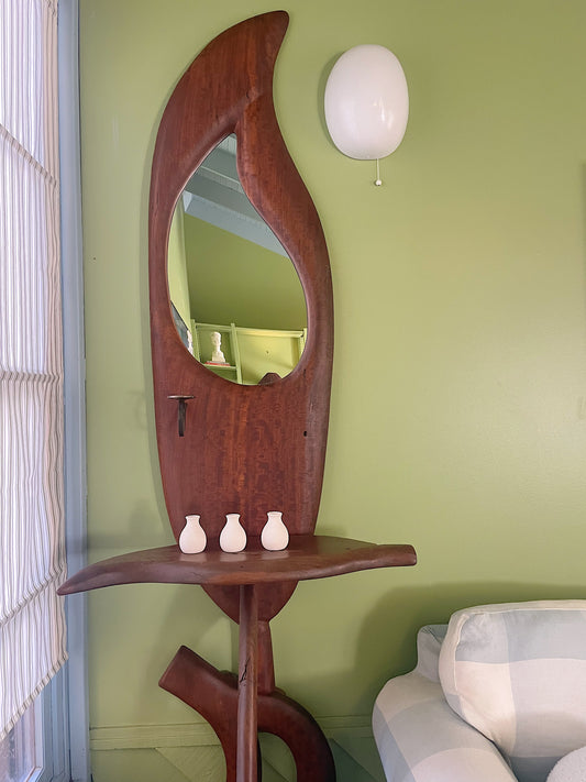 Sculptural Redgum Hall Stand - Hand Carved Australian Statement Piece