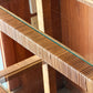 Vintage Glass and Wicker Console Table