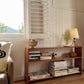 Vintage timber book shelf