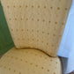 Vintage Upholstered Occasional Chair with Skirt Base