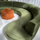 Bespoke Green Curved Modular Sofa