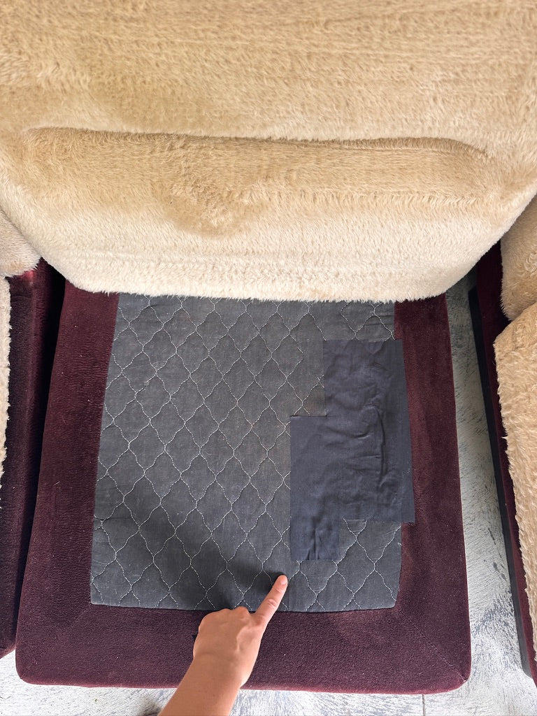 Vintage 8 Piece Fluffy Vanderoza Modular Sofa, 70’s