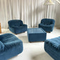 Zotta Vintage Corduroy Modular Chairs - Four Available