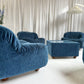 Zotta Vintage Corduroy Modular Chairs - Four Available