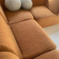 Bespoke Vintage Boucle Curved Modular Sofa