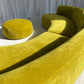 Large Bespoke Chartreuse Sofa with Ottoman