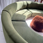 Bespoke Green Curved Modular Sofa