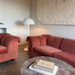 Vintage Dusty Pink Custom Made Sofas, 80's