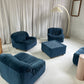 Zotta Vintage Corduroy Modular Chairs - Four Available