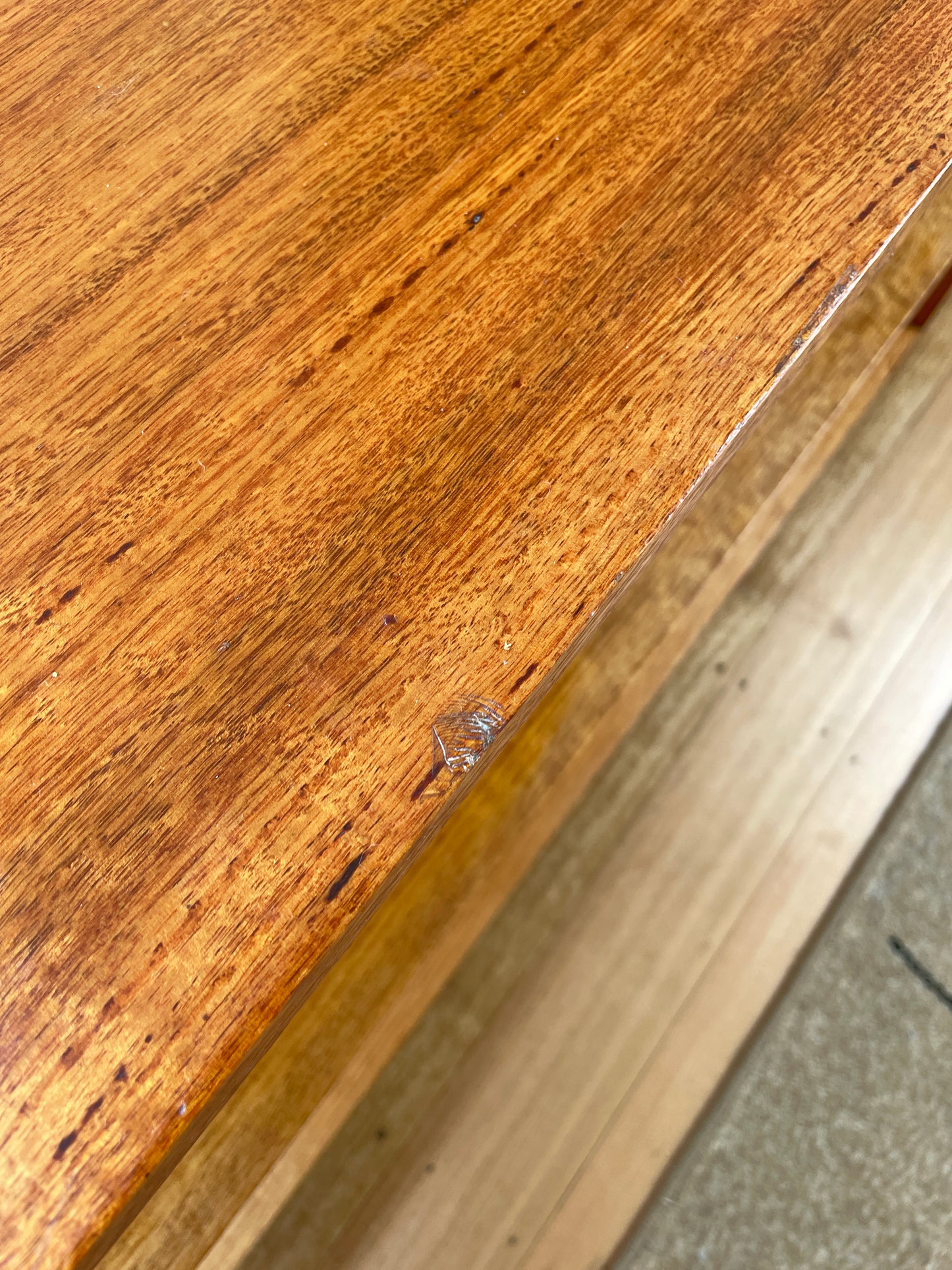 Vintage timber book shelf