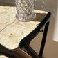 Ico Parisi Parchment Side Table with Goat Skin Shelves