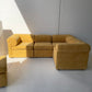 Yellow Corduroy Modular Sofa
