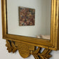 Antique Swedish Mirror With Leaf and Crest