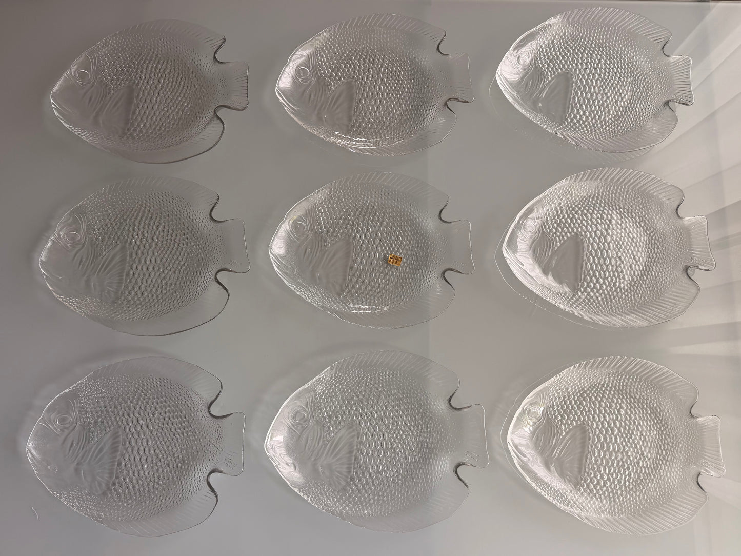 Rare Arcoroc France “poisson” fish dish glassware