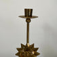 Vintage French Candle Holder With Sun Motif (shipping inc.)