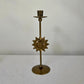 Vintage French Candle Holder With Sun Motif (shipping inc.)