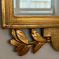 Antique Swedish Mirror With Leaf and Crest