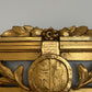 Antique Swedish Mirror With Leaf and Crest