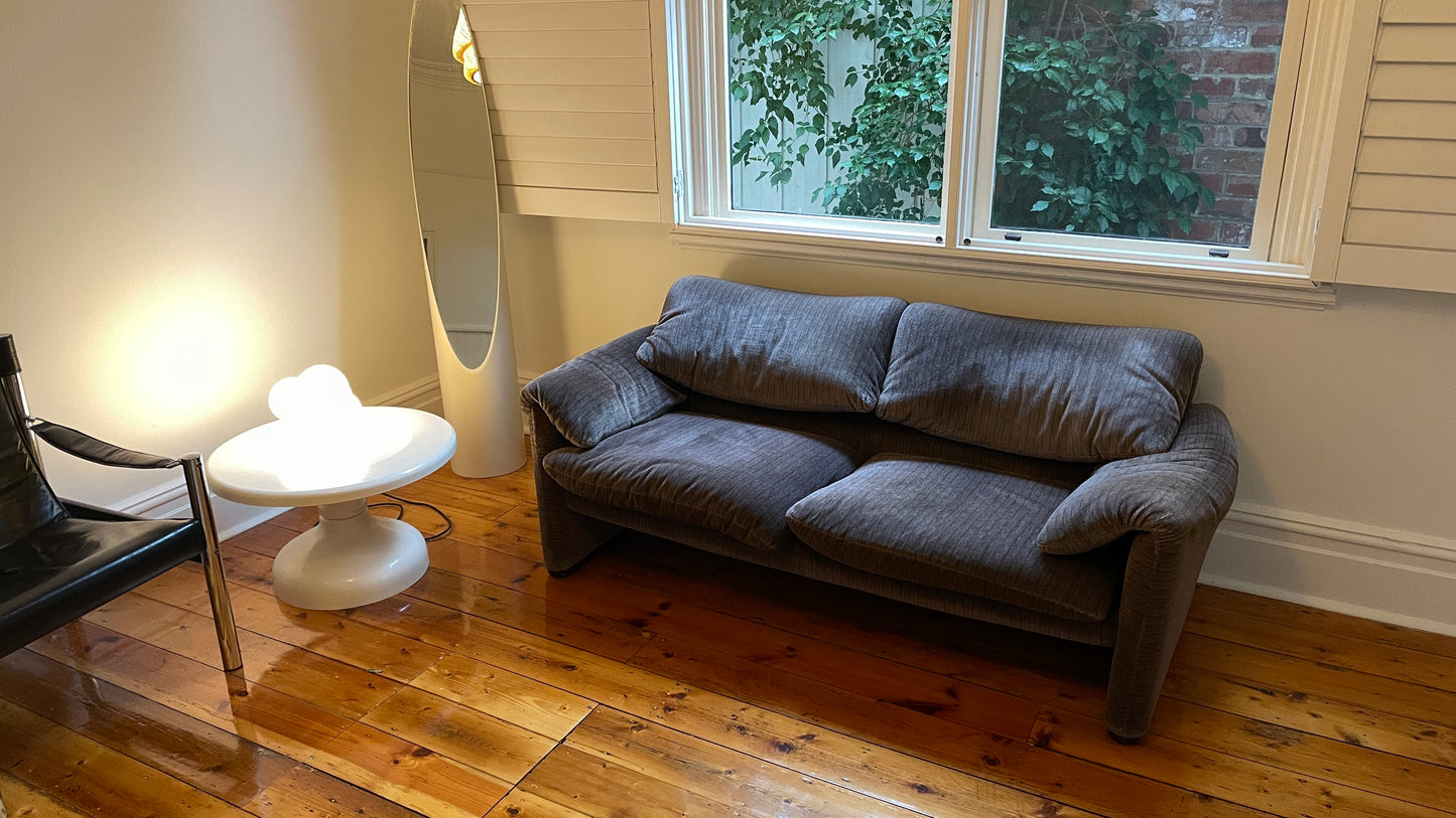 Original Maralunga Two-Seater Sofa by Vico Magistretti for Cassina
