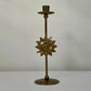 Vintage French Candle Holder With Sun Motif (shipping inc.)