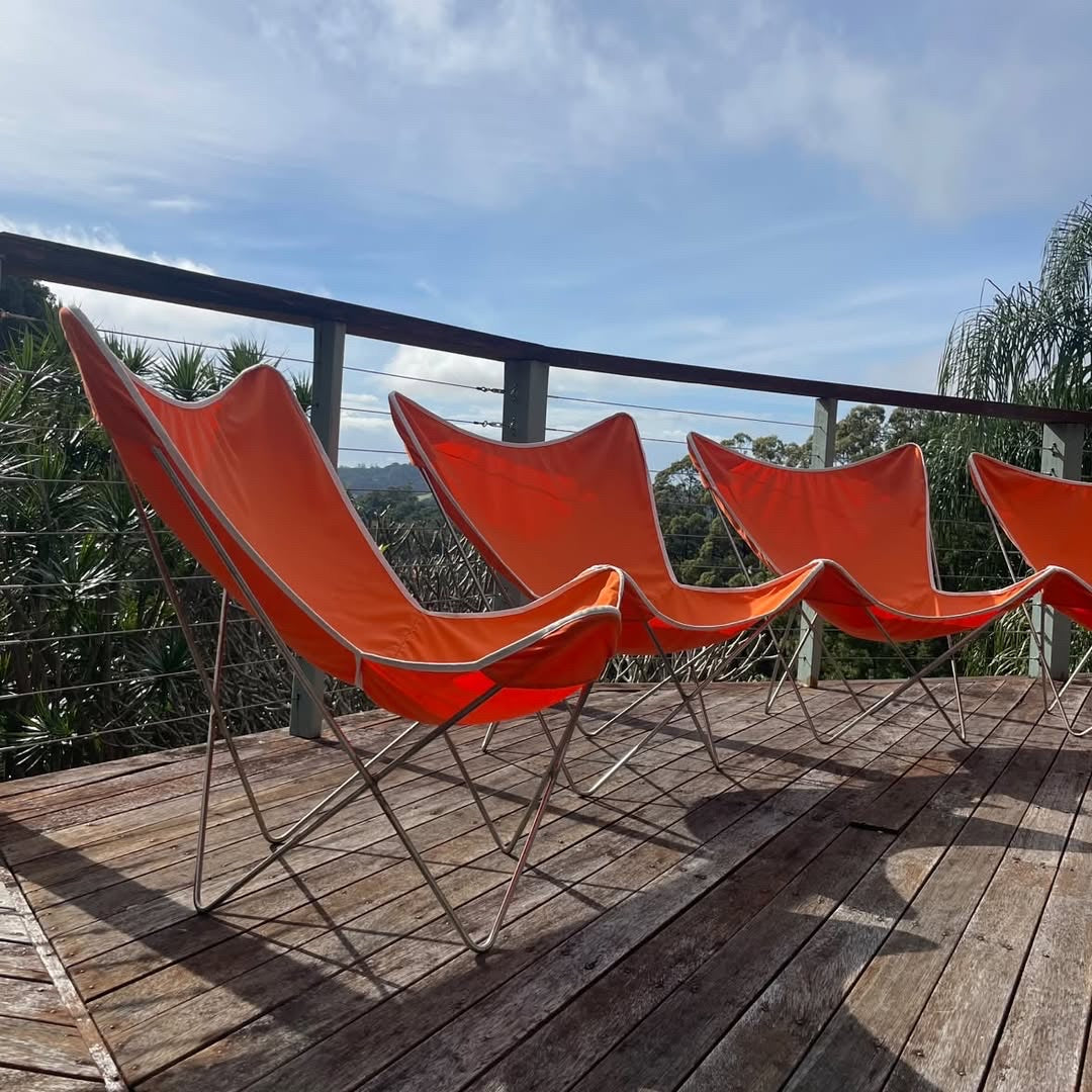 Set of Four Butterfly Chairs