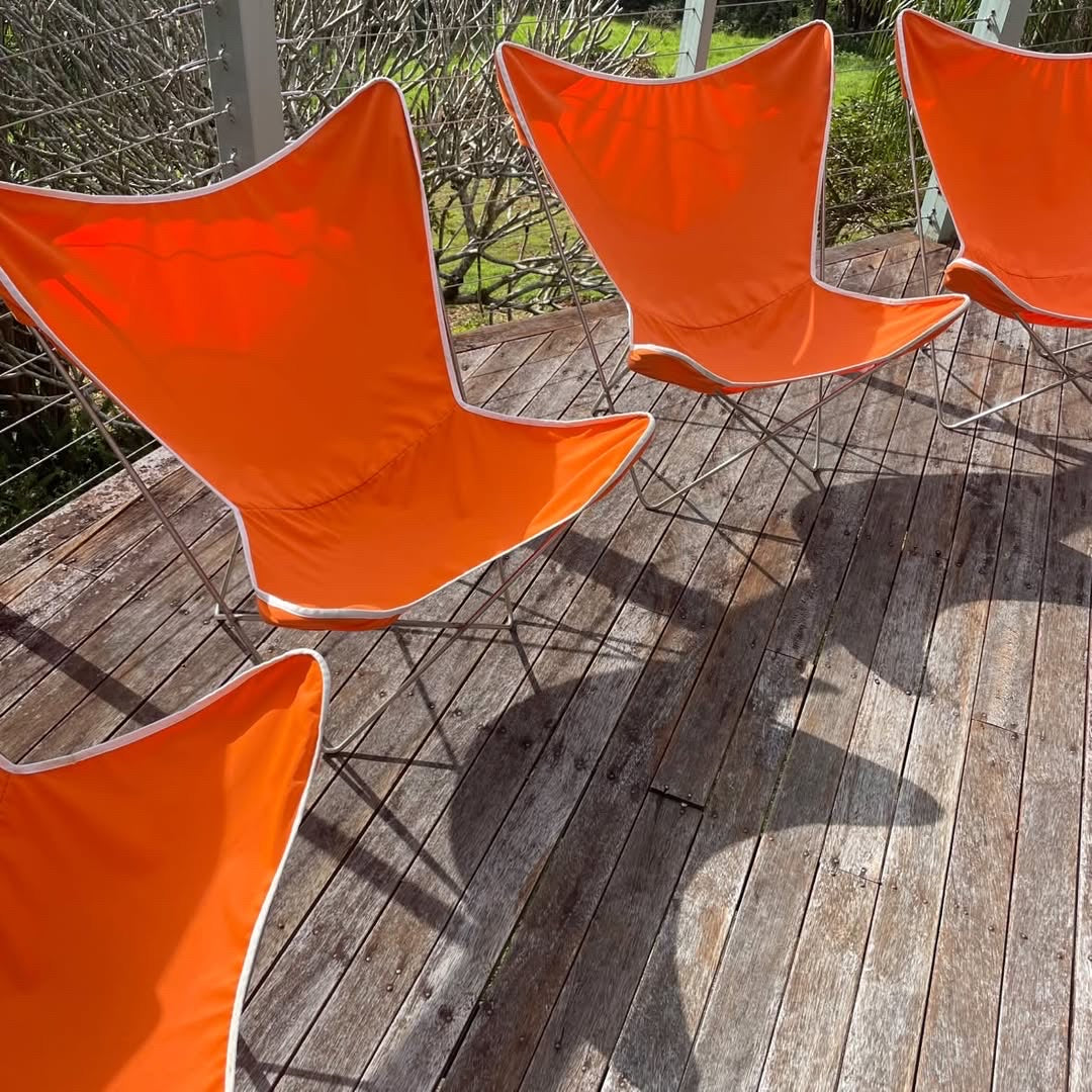 Set of Four Butterfly Chairs