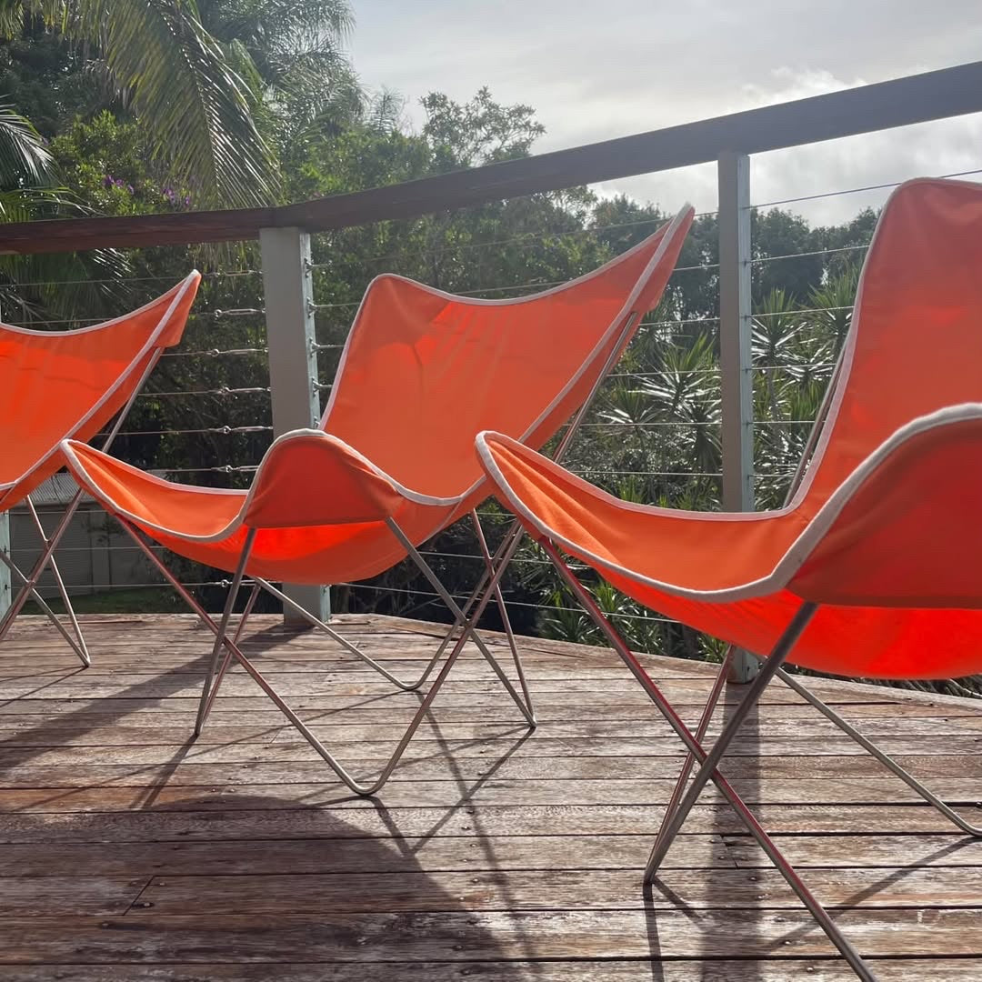 Set of Four Butterfly Chairs