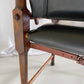 Michael Hirst Black Safari Chair circa 1960's