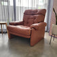 B&B Italia leather 'CORONADO' armchair by Afra & Tobia Scarpa