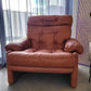 B&B Italia leather 'CORONADO' armchair by Afra & Tobia Scarpa