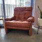 B&B Italia leather 'CORONADO' armchair by Afra & Tobia Scarpa