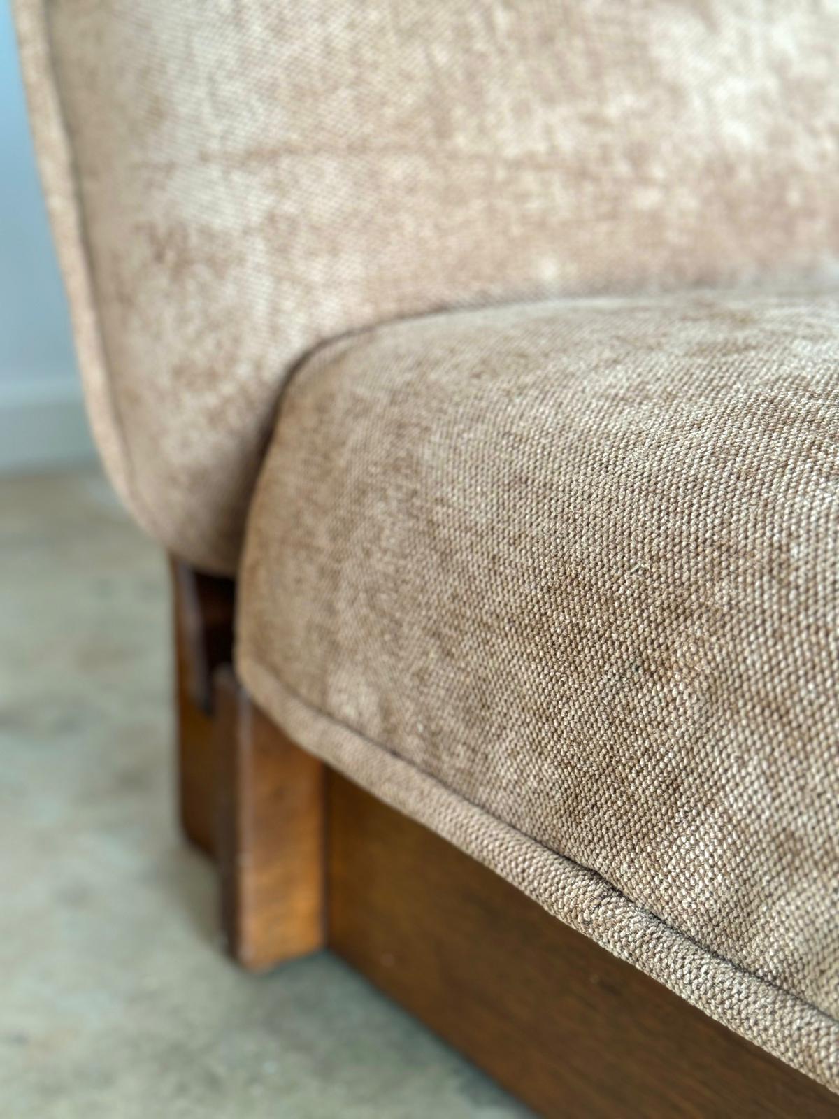 Set of Five Vintage Parker Chairs/Modular Sofa