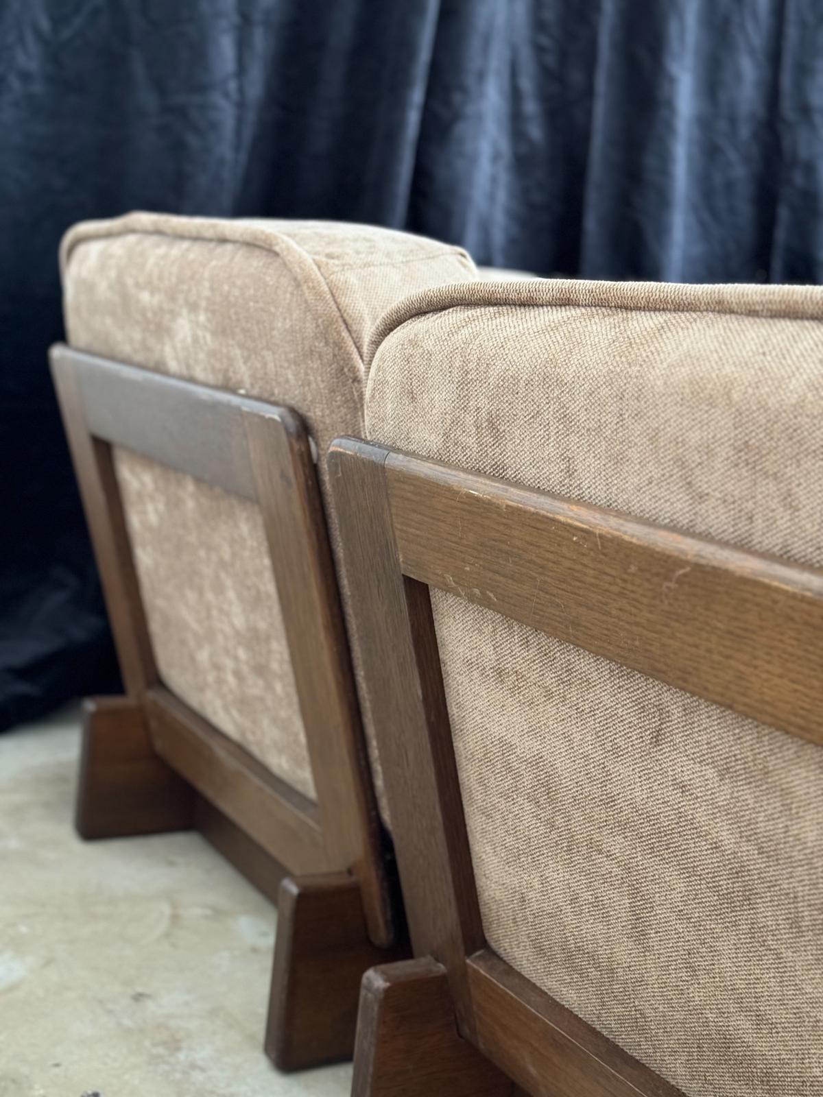 Set of Five Vintage Parker Chairs/Modular Sofa