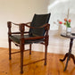 Michael Hirst Black Safari Chair circa 1960's