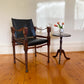 Michael Hirst Black Safari Chair circa 1960's