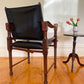 Michael Hirst Black Safari Chair circa 1960's