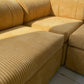 Yellow Corduroy Modular Sofa