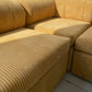 Yellow Corduroy Modular Sofa