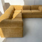 Yellow Corduroy Modular Sofa